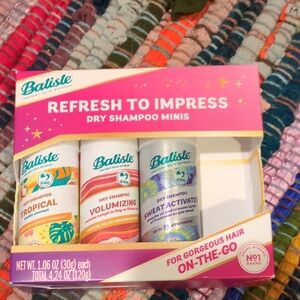 Batiste Dry Shampoo Minis Set - Tropical, Volumizing, Sweat Activate